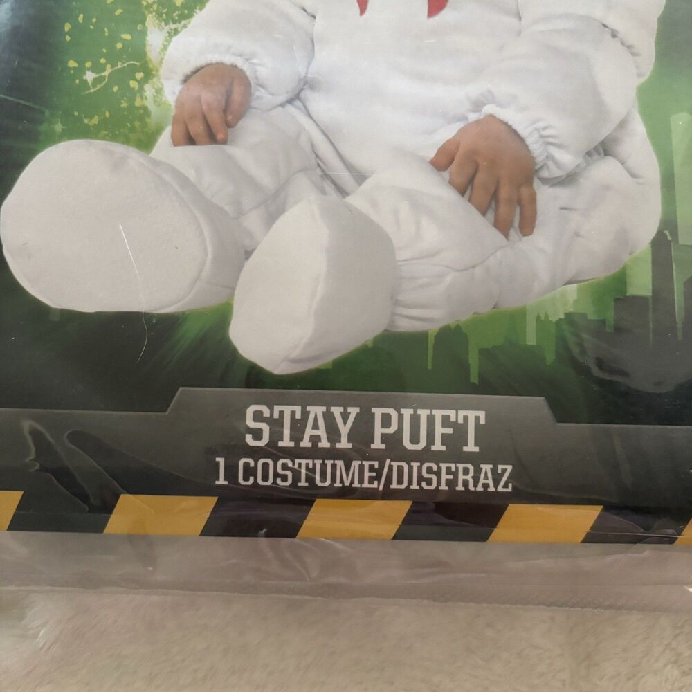 Ghostbusters Costume Infant 3-6 Months Stay Puft Marshmallow Man Infant NEW - Picture 2 of 5